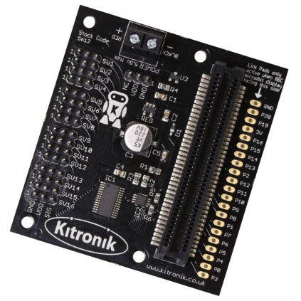 EXM013 Kitronik 16 Servo Driver Board for the BBC micro:bit V1